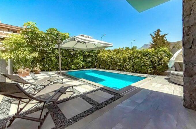 Luxury Villa Tropical Private Heated Pool Los Cristianos  Esterno foto